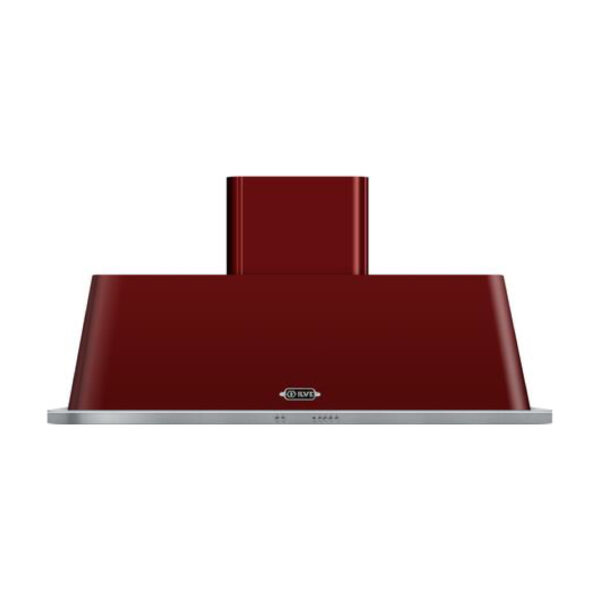 Majestic Series 60 Inch Wall Mount Ducted Hood with 600 CFM, Halogen Lights, Handcrafted from Italy, High-End Workmanship, Anodized Aluminum Grease Filters in Burgundy