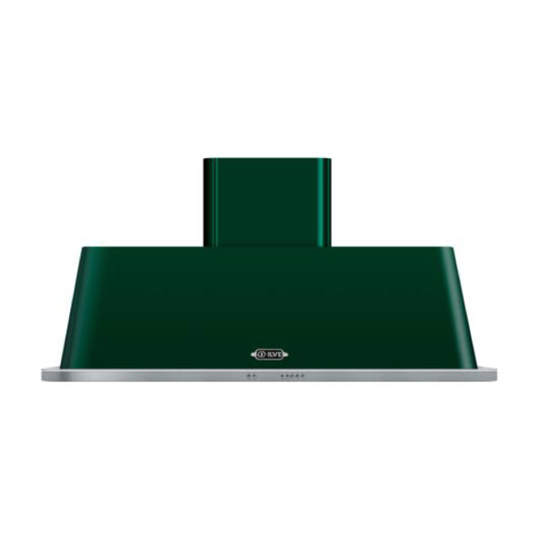 Majestic Series 60 Inch Wall Mount Ducted Hood with 600 CFM, Halogen Lights, Handcrafted from Italy, High-End Workmanship, Anodized Aluminum Grease Filters in Emerald Green